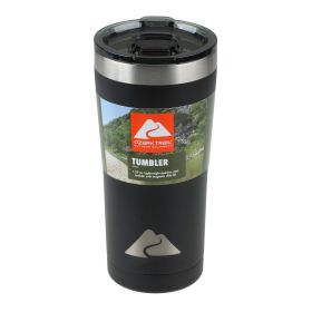 Ozark Trail 22 oz Vacuum Insulated Stainless Steel Tumbler-Black