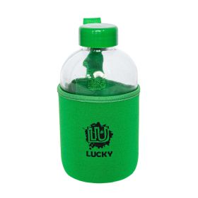 Biggdesign Moods Up Lucky Glass Flask with Neoprene Cover 600 Ml